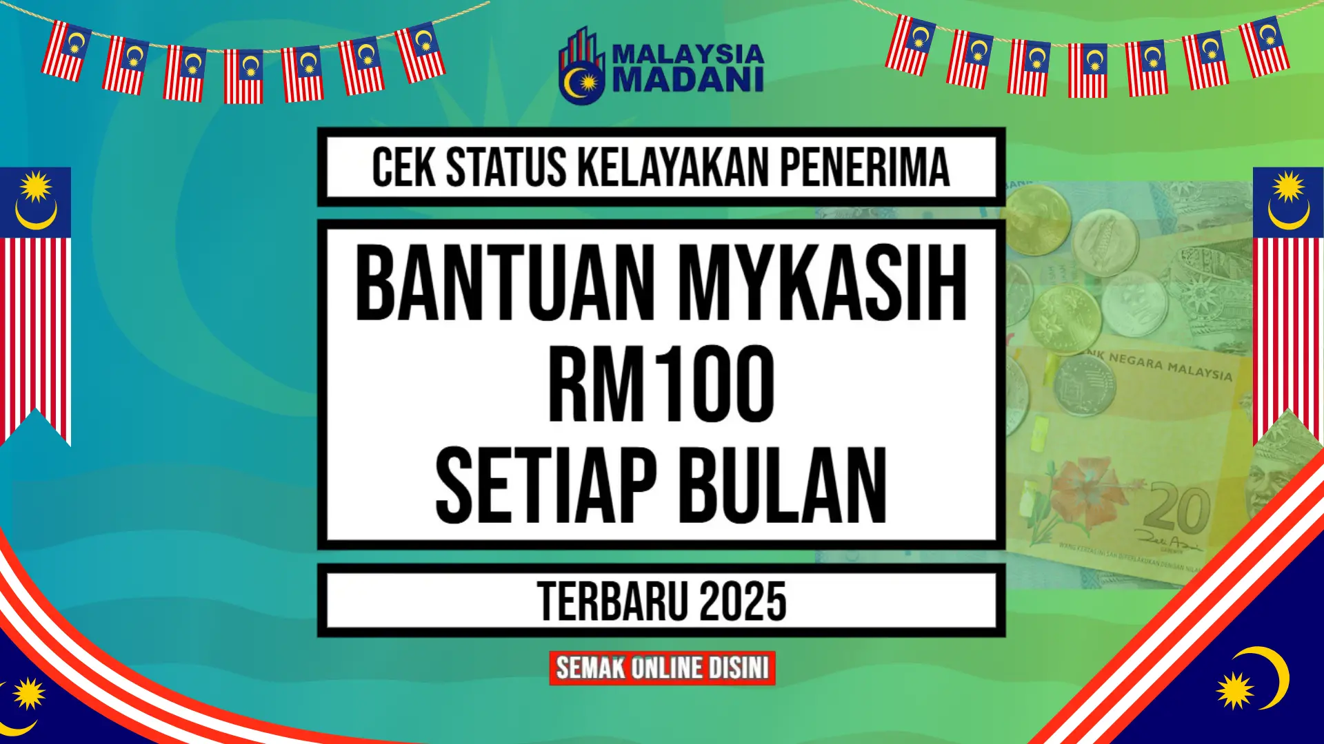 CEK BANTUAN MYKASIH RM100 2025