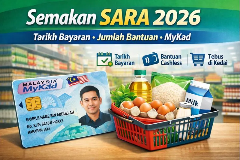JADUAL BAYARAN BANTUAN SARA 2026